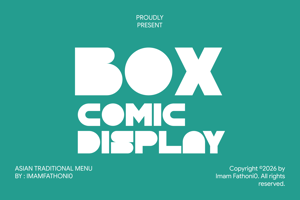 Related font BOX Comic Display