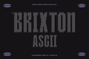 Related font CS Brixton Ascii