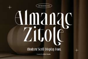 Related font Almanac Zitole