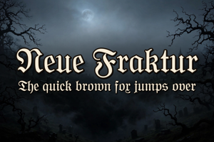 Related font Neue Fraktur