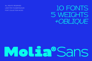 Related font Molia - Sans Serif Font