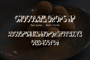 Related font Chocolate Drops NF