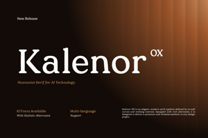 Related font Kalenor OX