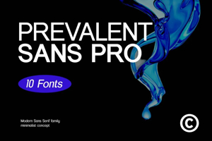 Related font Prevalent Sans Pro Simple Logo