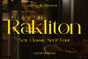 Related font Rakliton