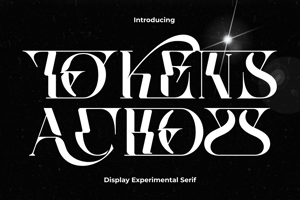 Related font TOKENS ACROSS