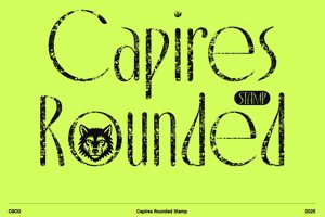 Related font Capires Rounded Stamp