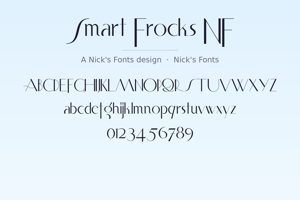 Related font Smart Frocks NF