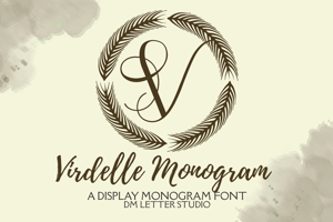 Related font Virdelle Monogram