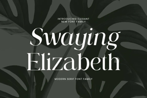 Related font Swaying Elizabeth Fashion Logo