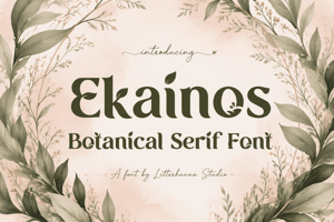 Related font Ekainos Demo