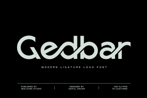 Related font Gedbar