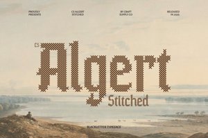 Related font CS Algert Stitched