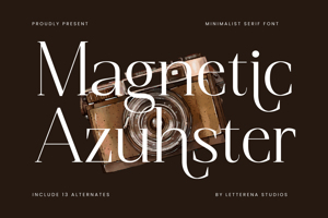 Related font Magnetic Azuhster VERSION