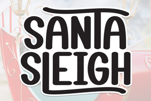 Related font Santa Sleigh