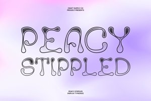 Related font Peacy Stippled