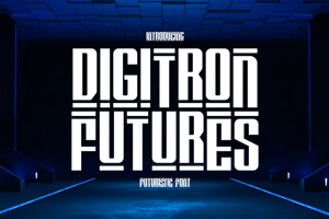 Related font Digitron Futures