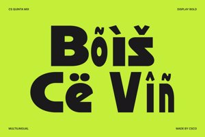 Related font CS Quinta Mix