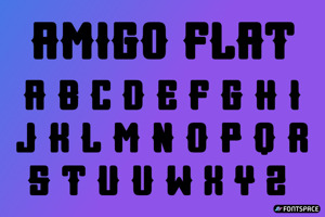 Related font Amigo Flat