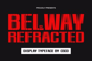 Related font CS Belway Refracted