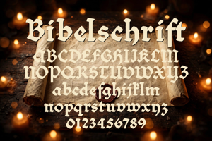 Related font Bibelschrift