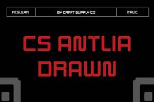 Related font CS Antlia Drawn