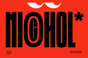Related font Nichol - Condensed Font