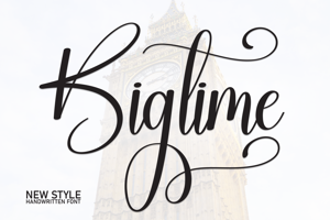 Related font Bigtime