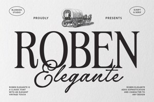 Related font Roben Elegante Serif