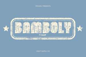 Related font Bamboly Stamp