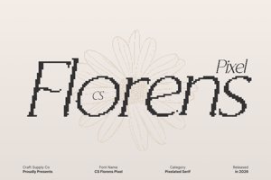 Related font CS Florens Pixel