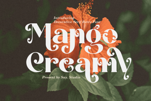 Related font Mango Creamy