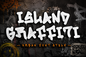 Related font Island Graffiti