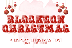 Related font Blockton Christmas
