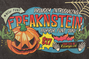 Related font Freaknstein Script