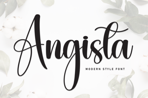 Related font Angista