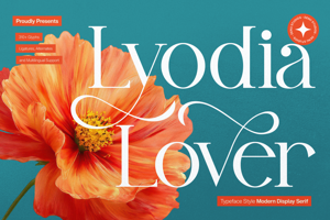 Related font Lyodia Lover