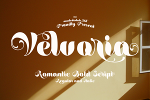 Related font Velvoria