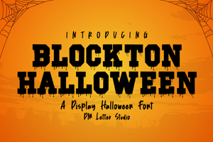 Related font Blockton Halloween