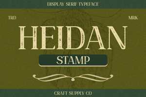 Related font Heidan Stamp