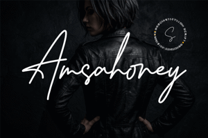 Related font Amsahoney