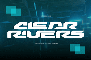 Related font CLEAR RIVERS