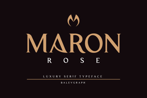 Maron Rose Luxury Sans Serif