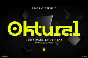 Related font Oktural DEMO