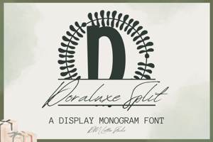 Related font Doraluxe Split Monogram