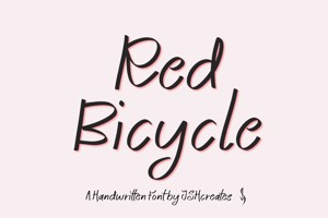 Related font Red Bicycle