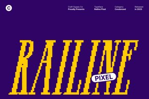Related font Railine Pixel