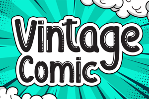 Related font Vintage Comic
