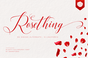 Related font Rosething
