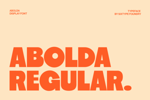 Related font Abolda -